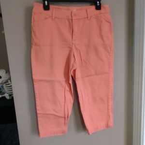 Coral Dressy Capris